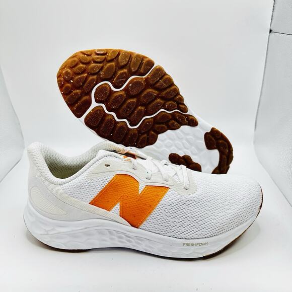 New Balance Fresh Foam Arishi V4 White Orange Running Shoe Women’s US 6.5 / 5M - Picture 1 of 7